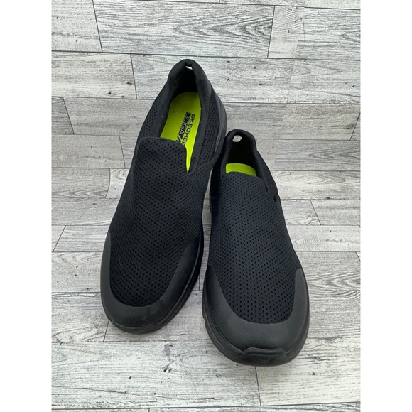 Skechers GOwalk 4 Max Slip On Walking Sneakers Shoes Black Mens Size 10 - Picture 1 of 11